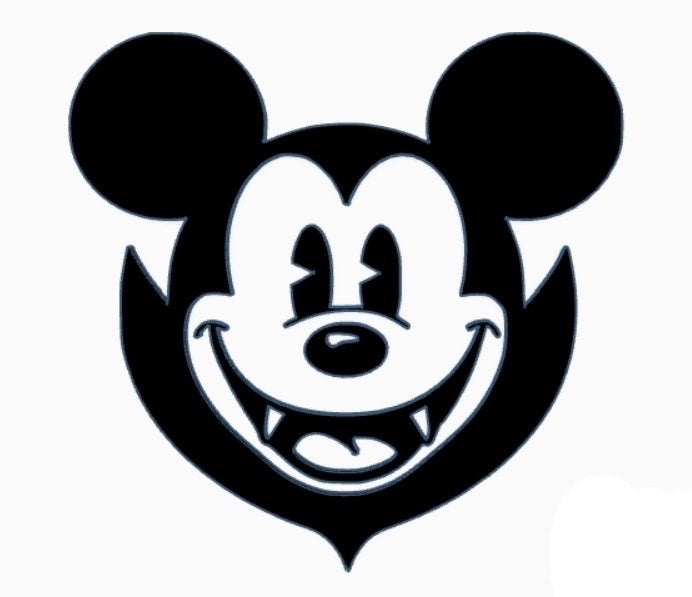 Mickey Halloween Wanddecoratie - Spookachtige Muurkunst, 19 cm, 20 cm, Zwart, Ophalen of Verzenden