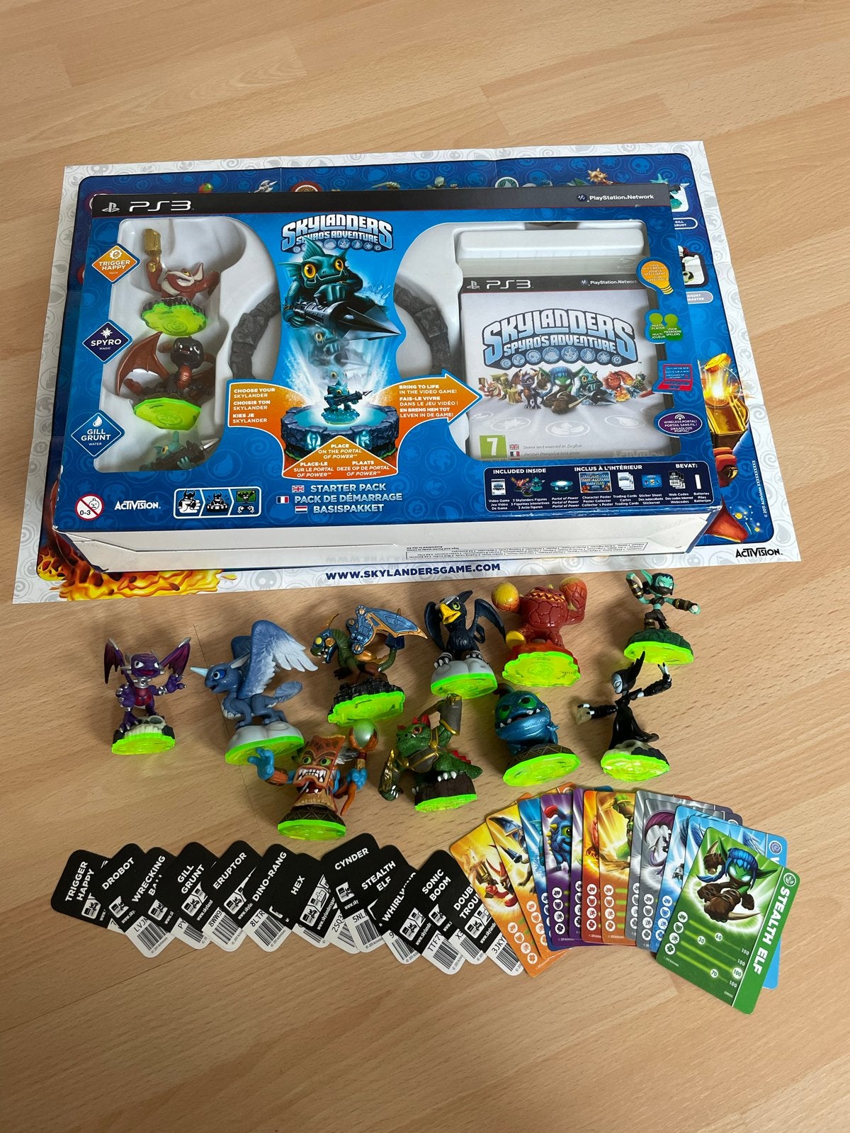 PS3 Skylanders Spyro’s Adventure Starter Pack + 10 Extra, Avontuur en Actie, Gebruikt, 2 spelers, Eén computer
