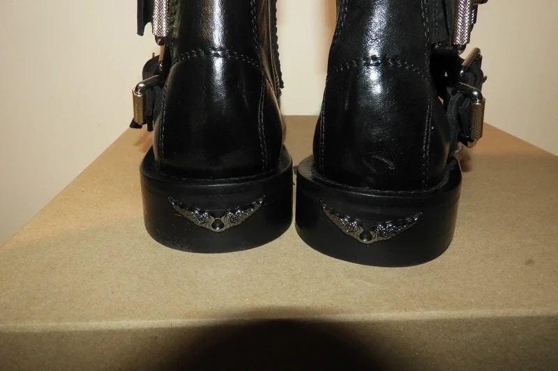 Zadig & Voltaire laarsjes studs gespen zwart leer Nieuw 36, Zadig & Voltaire, Verzenden, Zwart, Lage of Enkellaarzen