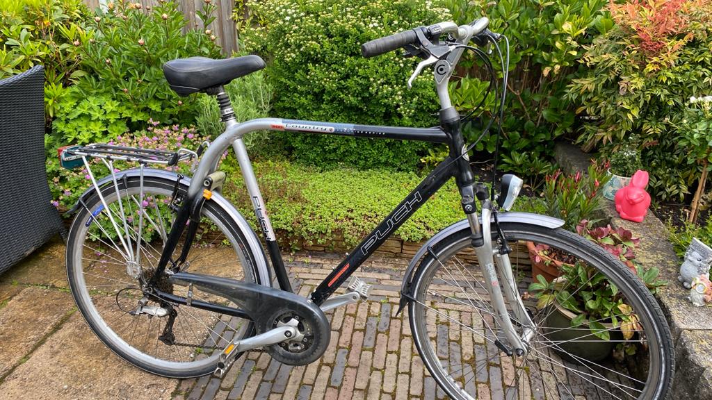 Herenfiets, Fietsen en Brommers, Fietsen | Heren | Herenfietsen, Ophalen of Verzenden, Gebruikt, Overige merken, Versnellingen