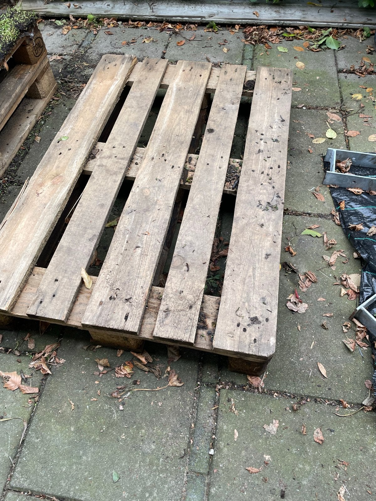 Gebruikte houten pallet (3stuks), Ophalen, Gebruikt, 50 mm of meer, Pallet