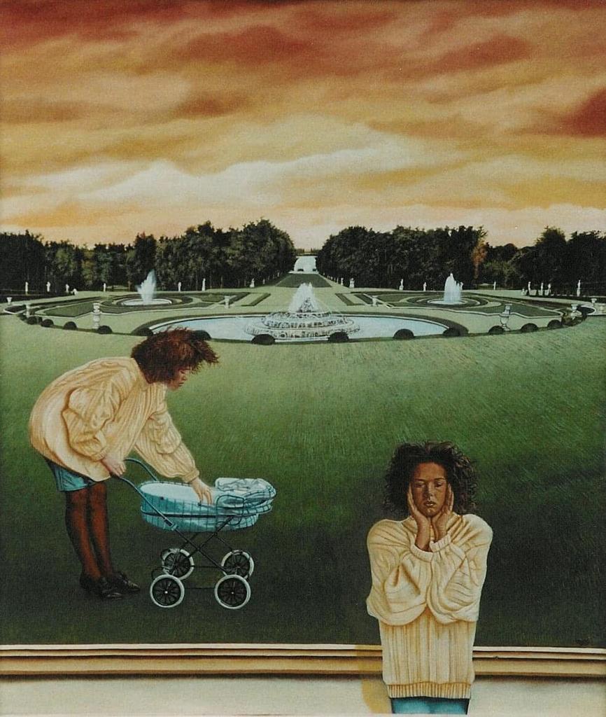 De vruchteloosheid olie/paneel 80x60 cm 1991, Ophalen of Verzenden