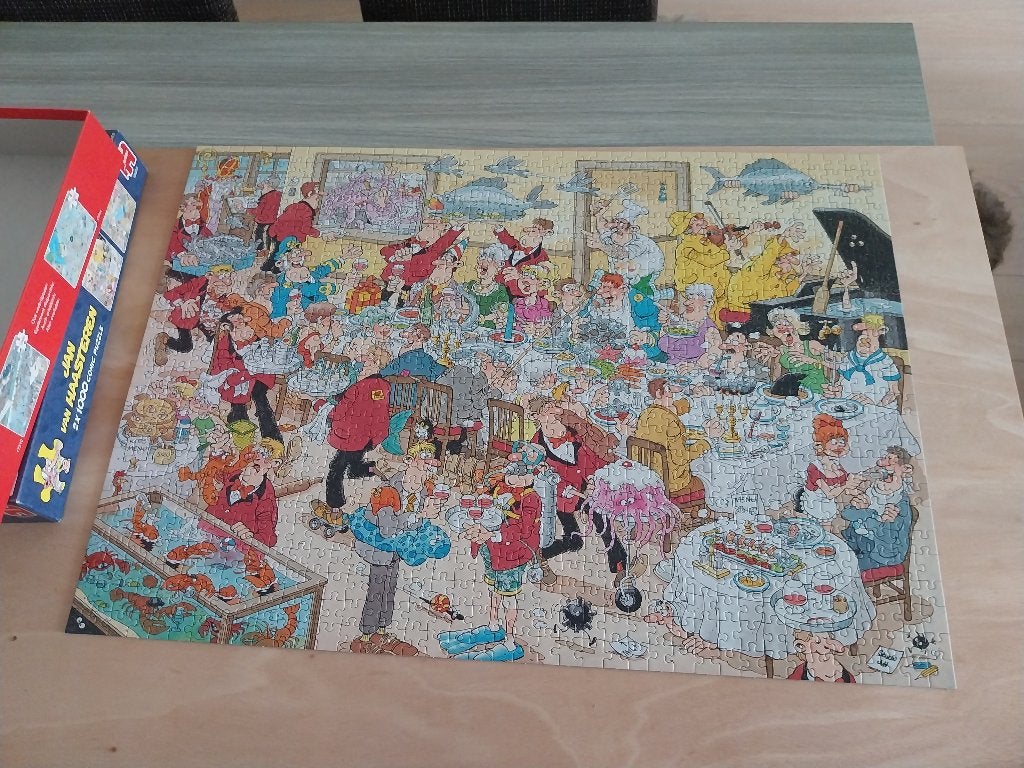 Jan van Haasteren puzzels, Ophalen, 500 t/m 1500 stukjes, Zo goed als nieuw, Legpuzzel