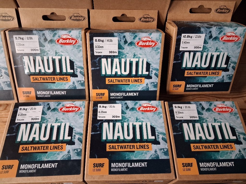 Berkley Nautil Surf Mono (300m) diverse maten...Nieuw!, Tinstraat, Overige typen, Nieuw, Ophalen of Verzenden