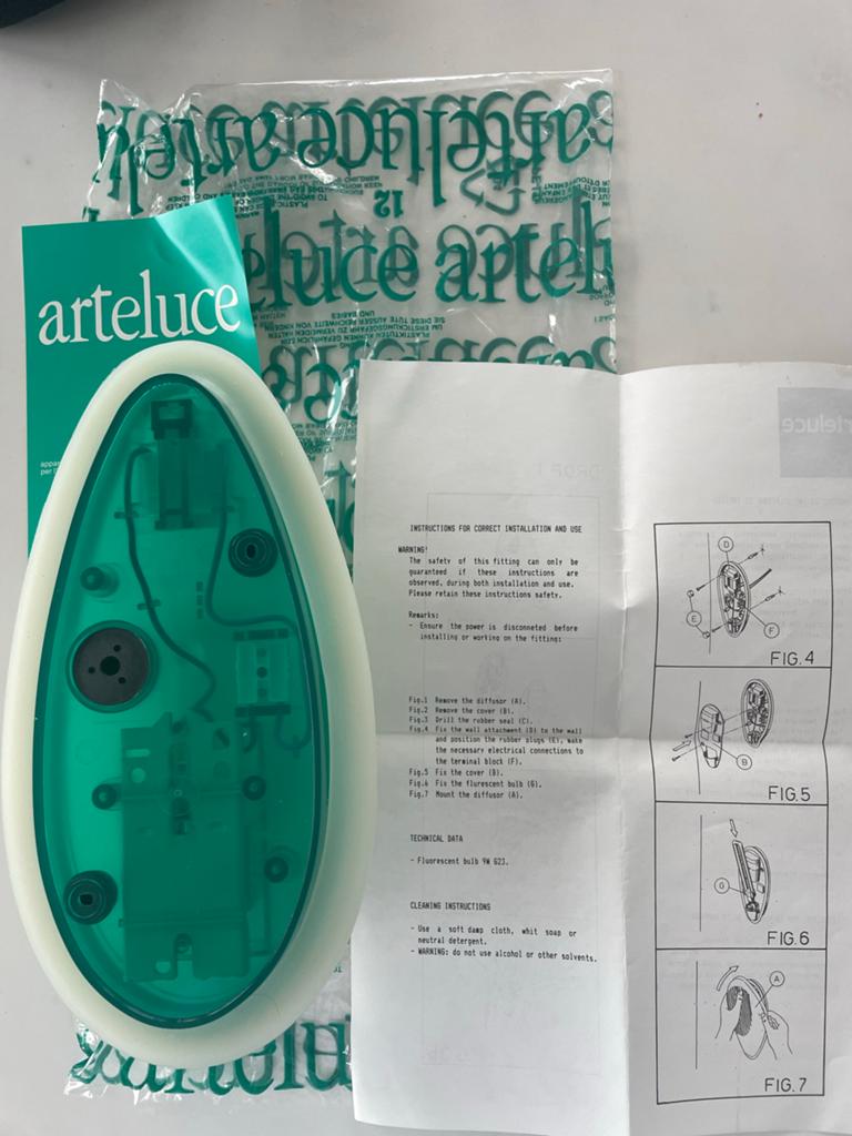 Nieuwe Arteluce Drop wand-plafond lamp, Postzegels en Munten, Munten en Bankbiljetten | Verzamelingen, Ophalen of Verzenden, Nederland