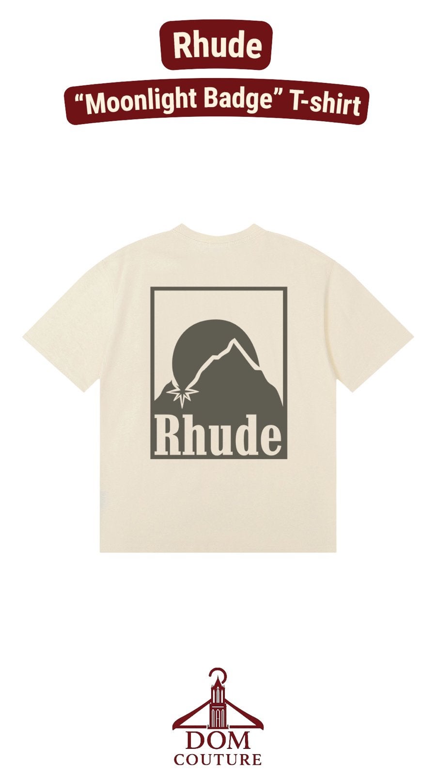 Rhude "Moonlight Badge" T-shirt, Ophalen of Verzenden, Nieuw, Overige maten, Geel