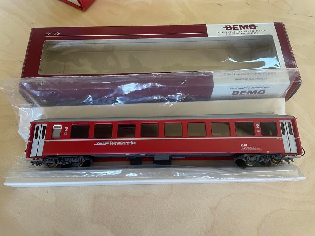 Bemo Rhb H0m Einheitswagen I B2363 - 3250 133, Hobby en Vrije tijd, Modeltreinen | H0, Overige merken, Gebruikt, Gelijkstroom
