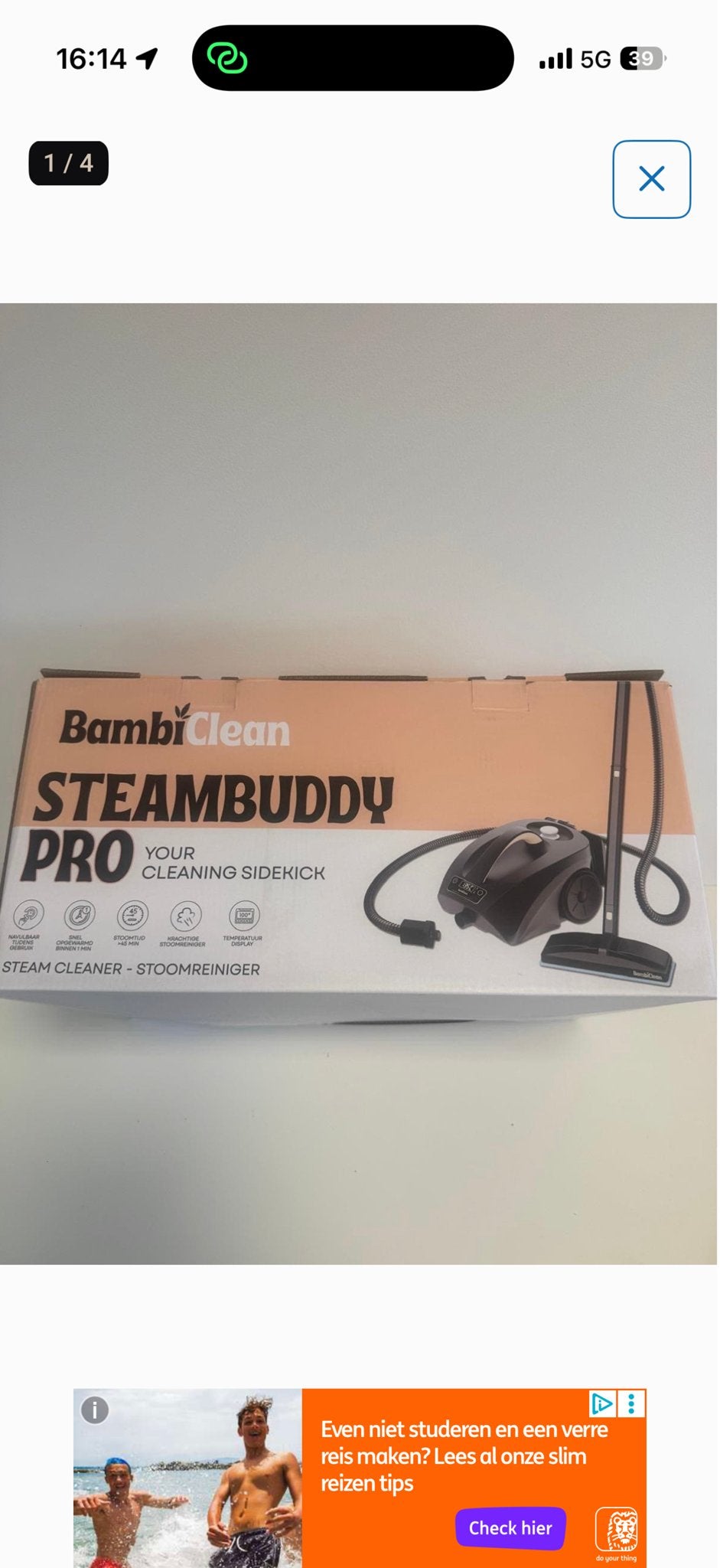 BambiClean Steambuddy Pro Stoomreiniger - Nieuw in doos, Ophalen of Verzenden, Nieuw