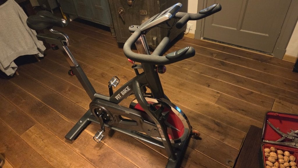 FitBike Race 8 spinningfiets spinningbike met display, Ophalen, Gebruikt, Metaal, Spinningfiets