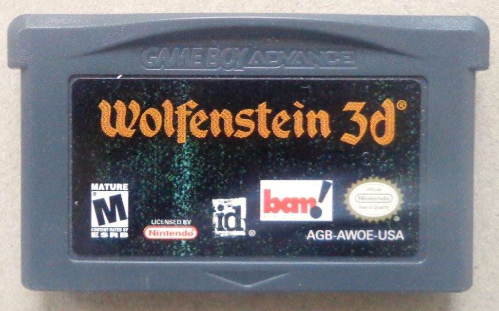 Wolfenstein 3D voor de Gameboy Advance, Spelcomputers en Games, Games | Nintendo Game Boy, Gebruikt, Shooter, 1 speler, Vanaf 16 jaar