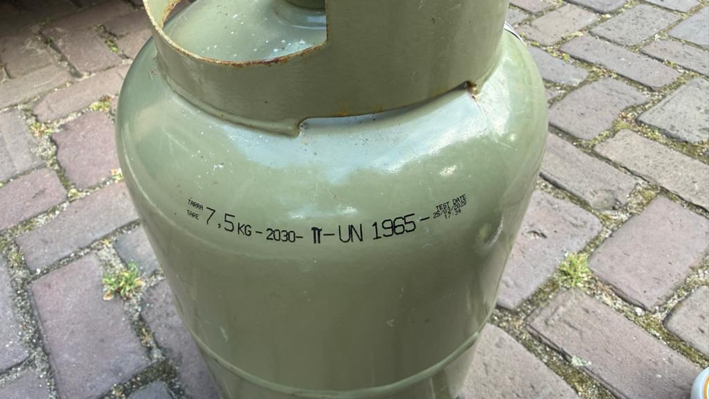 Propaan gasfles 7,5kg - Gekeurd tot 2030, Ophalen, Gebruikt
