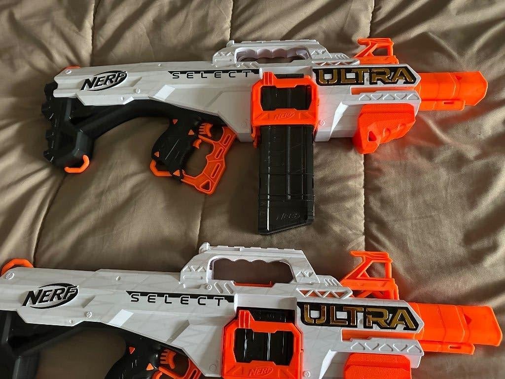 Twee automatische Nerf pistolen tekoop, Ophalen, Zo goed als nieuw, Jongen of Meisje