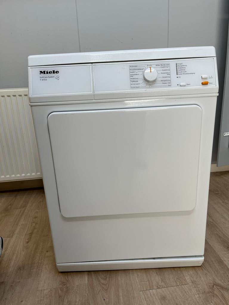 Miele SoftCare System T 8703 Luchtafvoer Wasdroger, Ophalen, 6 tot 8 kg, Gebruikt, Luchtafvoer