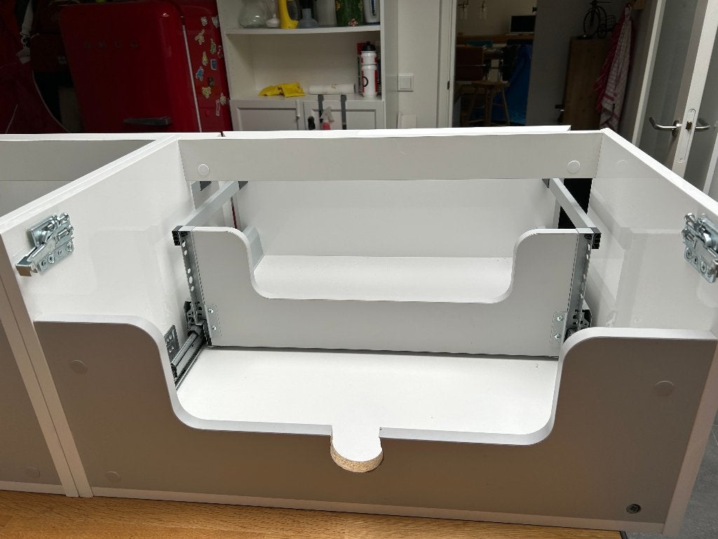 Wastafelonderkast, Huis en Inrichting, Ophalen, 100 tot 150 cm, Zo goed als nieuw, Minder dan 100 cm