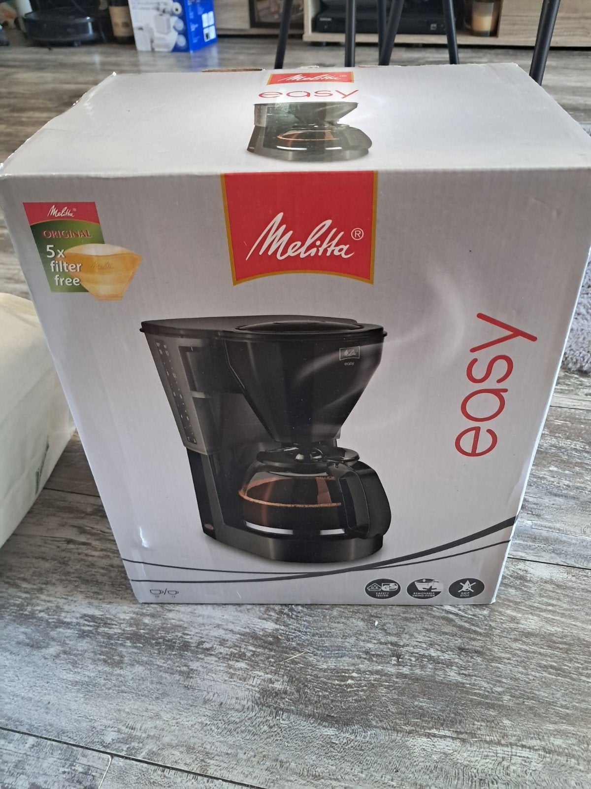 Melitta Easy 1010-02 filterkoffiezetapparaat, nieuw in doos, Afneembaar waterreservoir, 10 kopjes of meer, Gemalen koffie, Ophalen of Verzenden