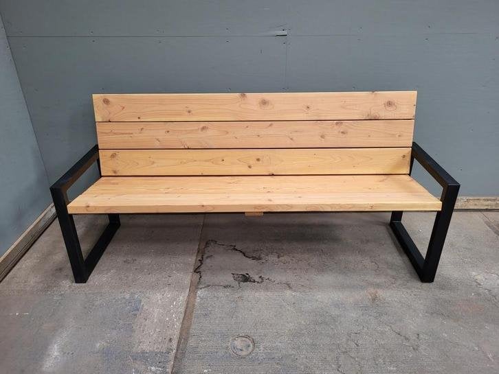 Robuuste tuinbank douglas/lariks hout., Niet ingevuld, Niet ingevuld, Nieuw, Ophalen of Verzenden