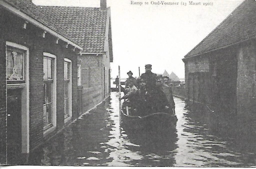 Oud-Vosmeer- -Ramp 13 maart 1906.  reprint., Verzenden, 1960 tot 1980, Ongelopen, Zeeland