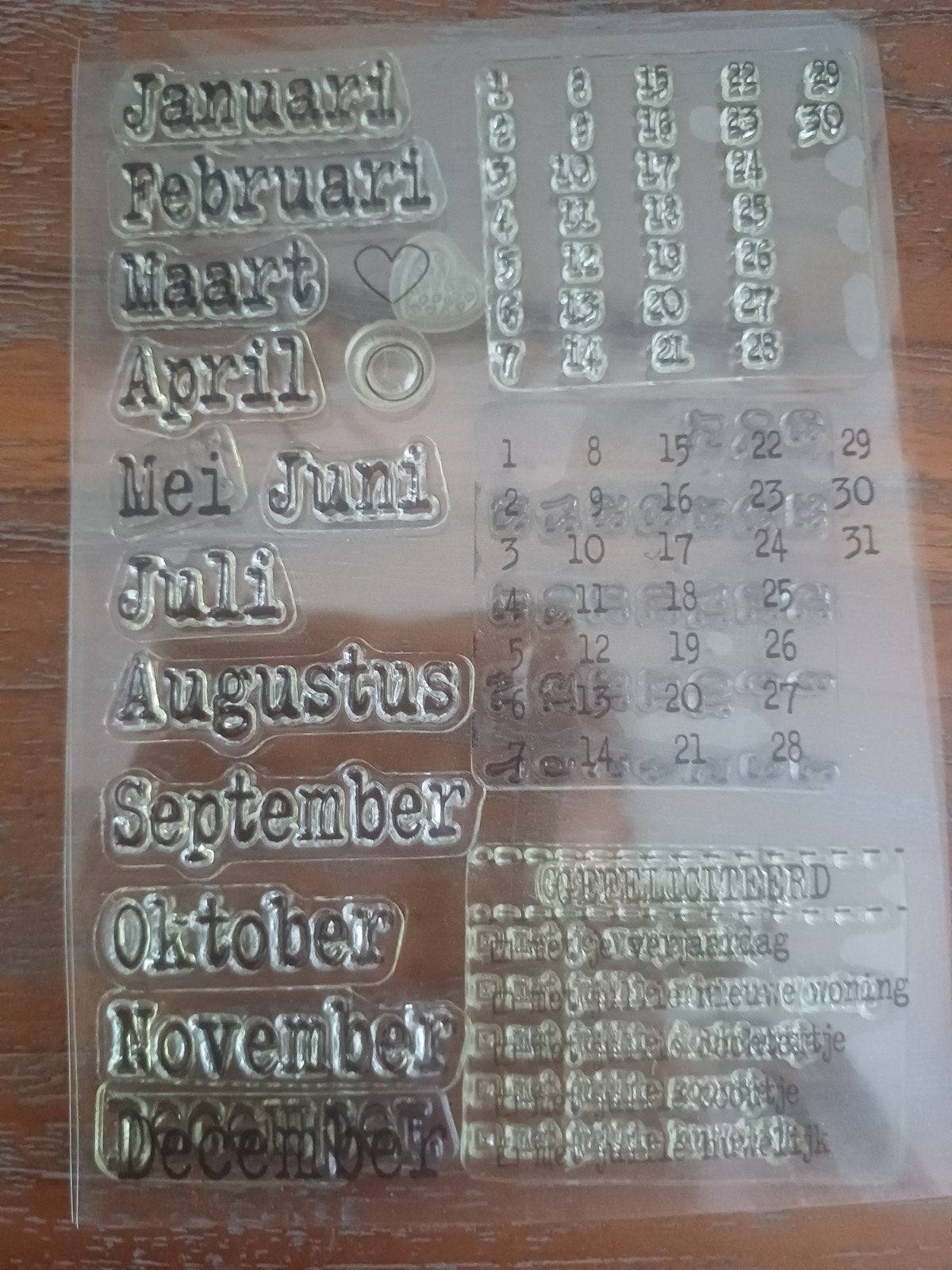 stempel nr2, Ophalen, Houten stempel