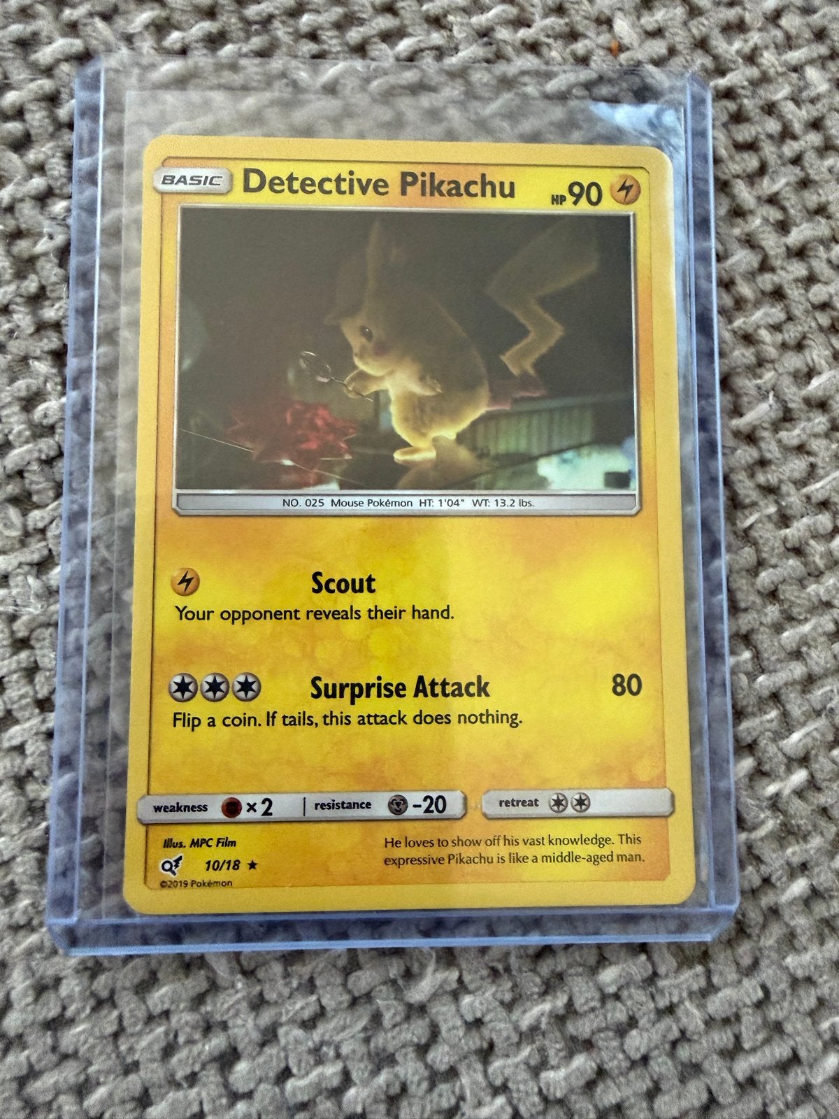 Detective Pikachu, Ophalen of Verzenden, Zo goed als nieuw, Losse kaart
