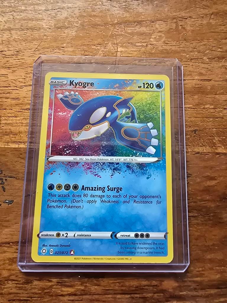 Kyogre Amazing Rare Pokémon Kaart - Vivid Voltage, Ophalen of Verzenden, Zo goed als nieuw, Losse kaart, Foil