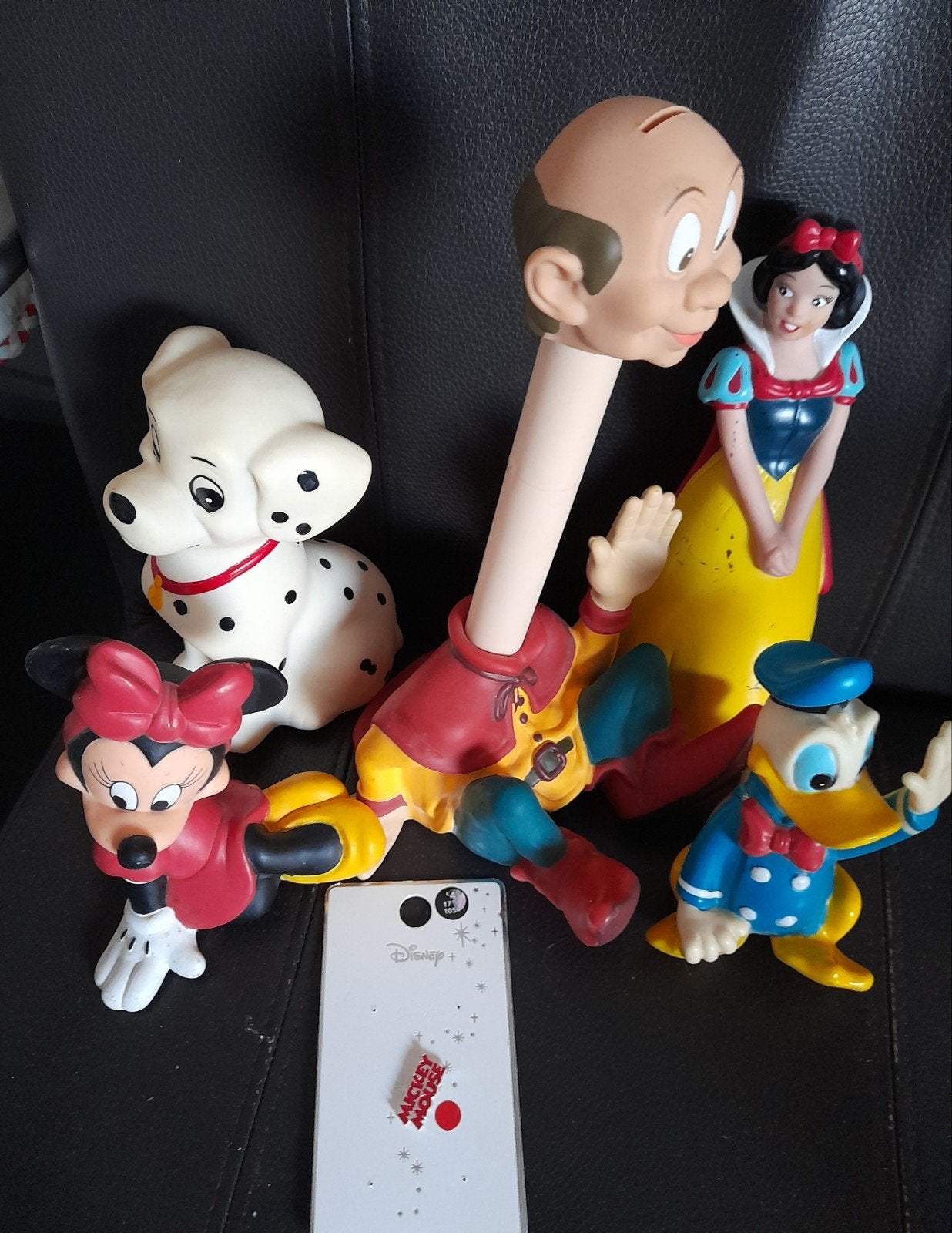 Disney spaarpotten: Minnie, Donald, Sneeuwwitje, Dalmatiër, Ophalen of Verzenden, Mickey Mouse, Zo goed als nieuw, Beeldje of Figuurtje