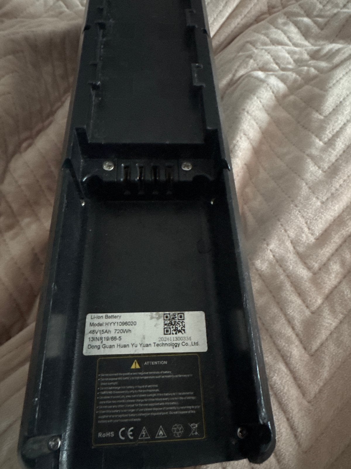 E-bike accu 48V 15Ah 720Wh - Sleutels kwijt, Gebruikt