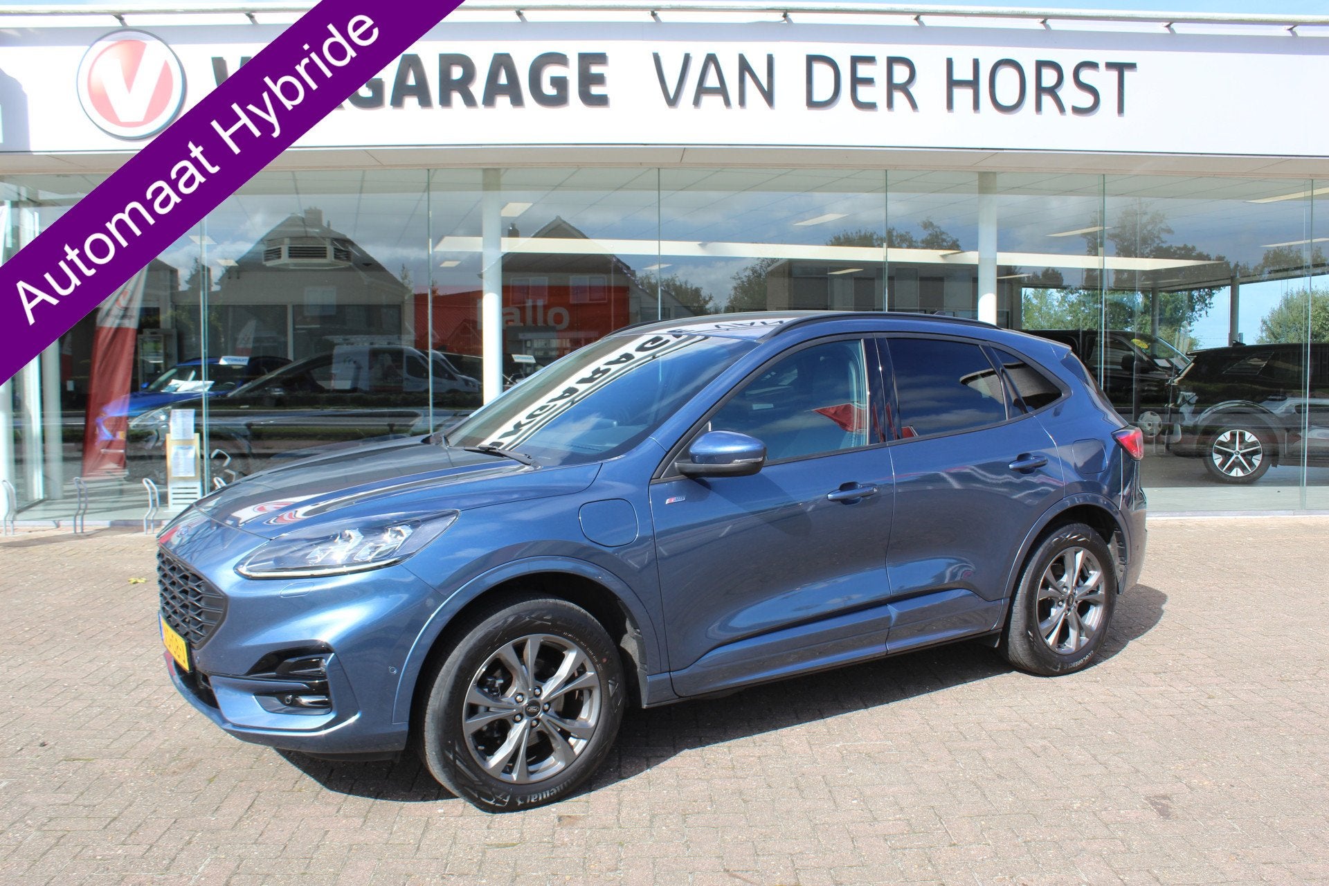 Ford Kuga 2.5 PHEV ST-Line X , 225pk , 1500kg Trekgewicht Cl, Gebruikt, 4 cilinders, Blauw, Plug-in hybride