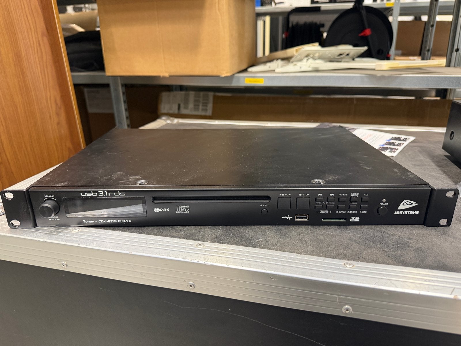 JB SYSTEMS USB 3.1 RDS Tuner - CD/Media Speler, Ophalen of Verzenden, Gebruikt, Overige merken, Met radio