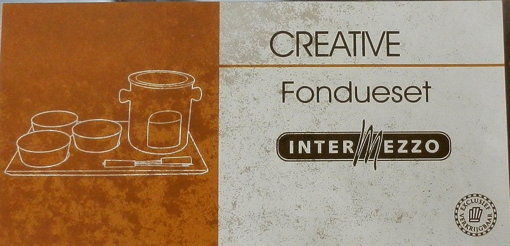 Creative fondueset intermezzo -- voor kaas of choco fondue, Witgoed en Apparatuur, Ophalen of Verzenden, Nieuw, Waxinelicht, Fondueset