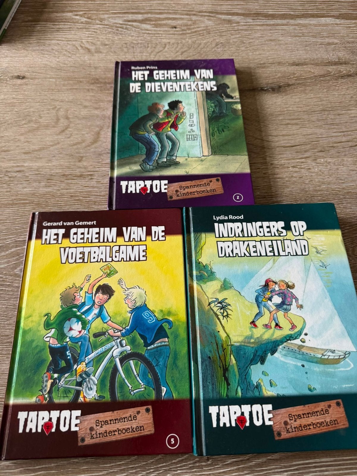 Taptoe Spanning: Het Geheim van de Voetbalgame & meer, Ophalen of Verzenden, Gelezen, Gerard van Gemert, Ruben Prins, Lydia Rood