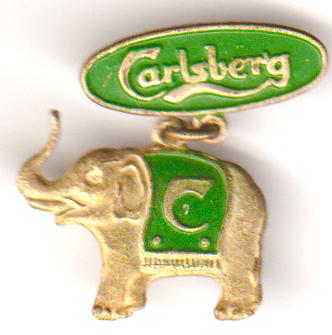Carlsberg olifant broche vintage, Verzenden, Zo goed als nieuw