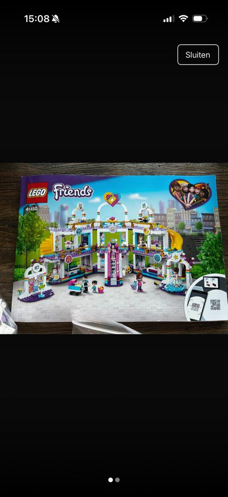 Lego Friends Winkelcentrum 41450 Compleet, Kinderen en Baby's, Speelgoed | Duplo en Lego, Ophalen of Verzenden, Zo goed als nieuw