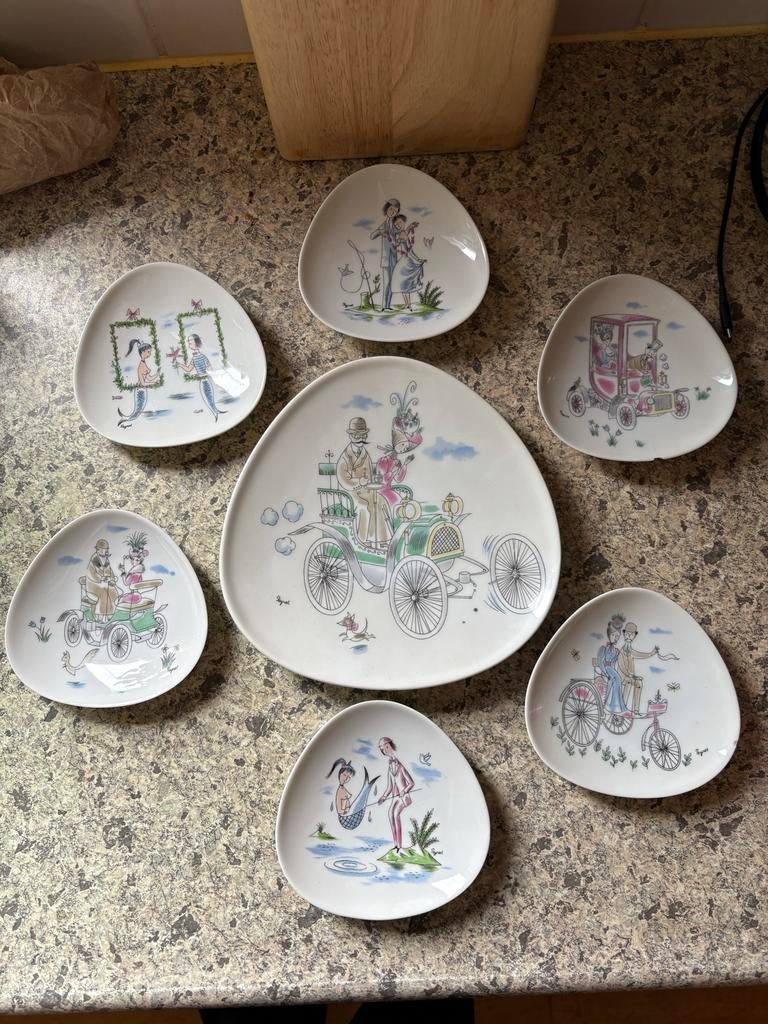 Rosenthal 'Die Liebhaber' porseleinen schaaltjes set, Ophalen of Verzenden