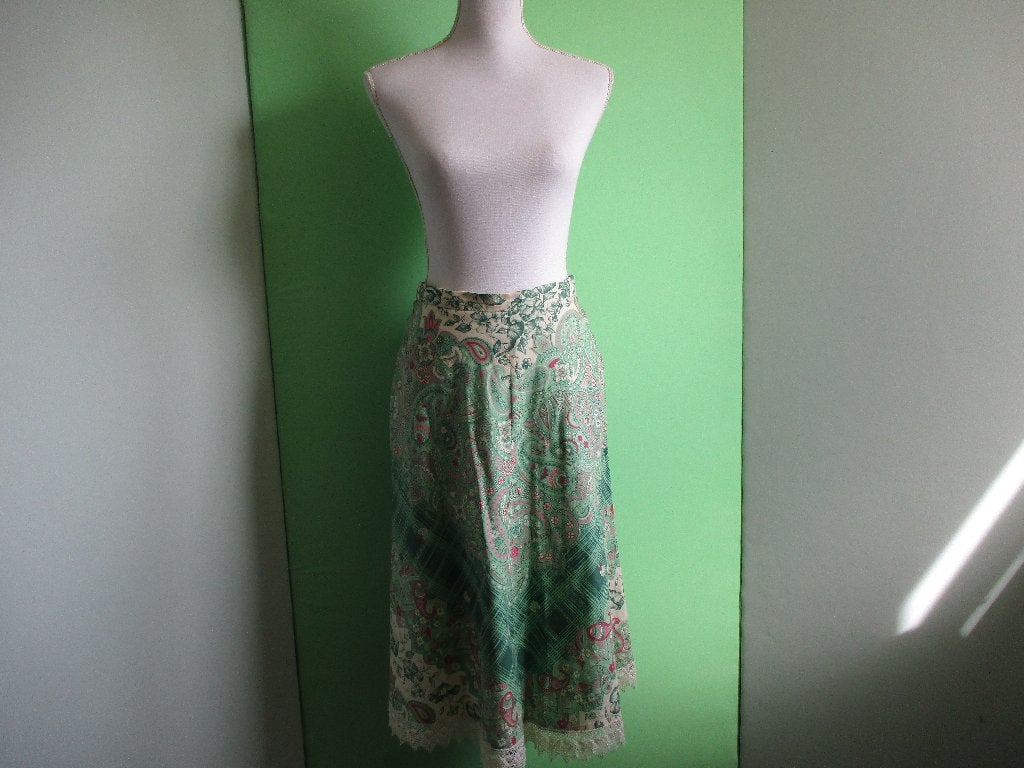 Vintage LUCIE LINDEN rok maat 40 (100% katoen), Kleding | Dames, Maat 38/40 (M), Overige kleuren, Verzenden, Zo goed als nieuw