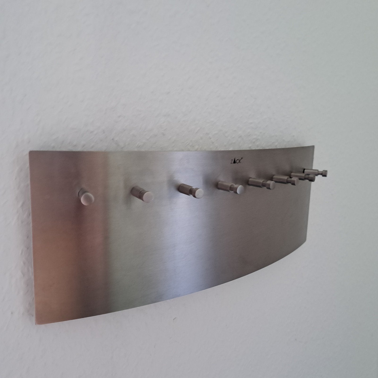 ZACK Wandkapstok RVS - Gebogen Design, Wandkapstok, Gebruikt, Ophalen of Verzenden, Minder dan 100 cm