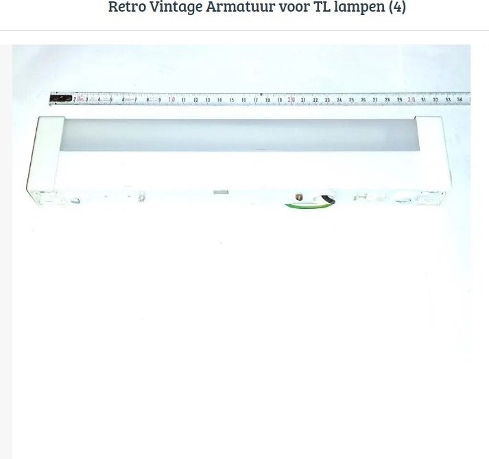 Retro Vintage Armatuur voor TL lampen n 4, Ophalen of Verzenden, Overige fittingen, Overige typen