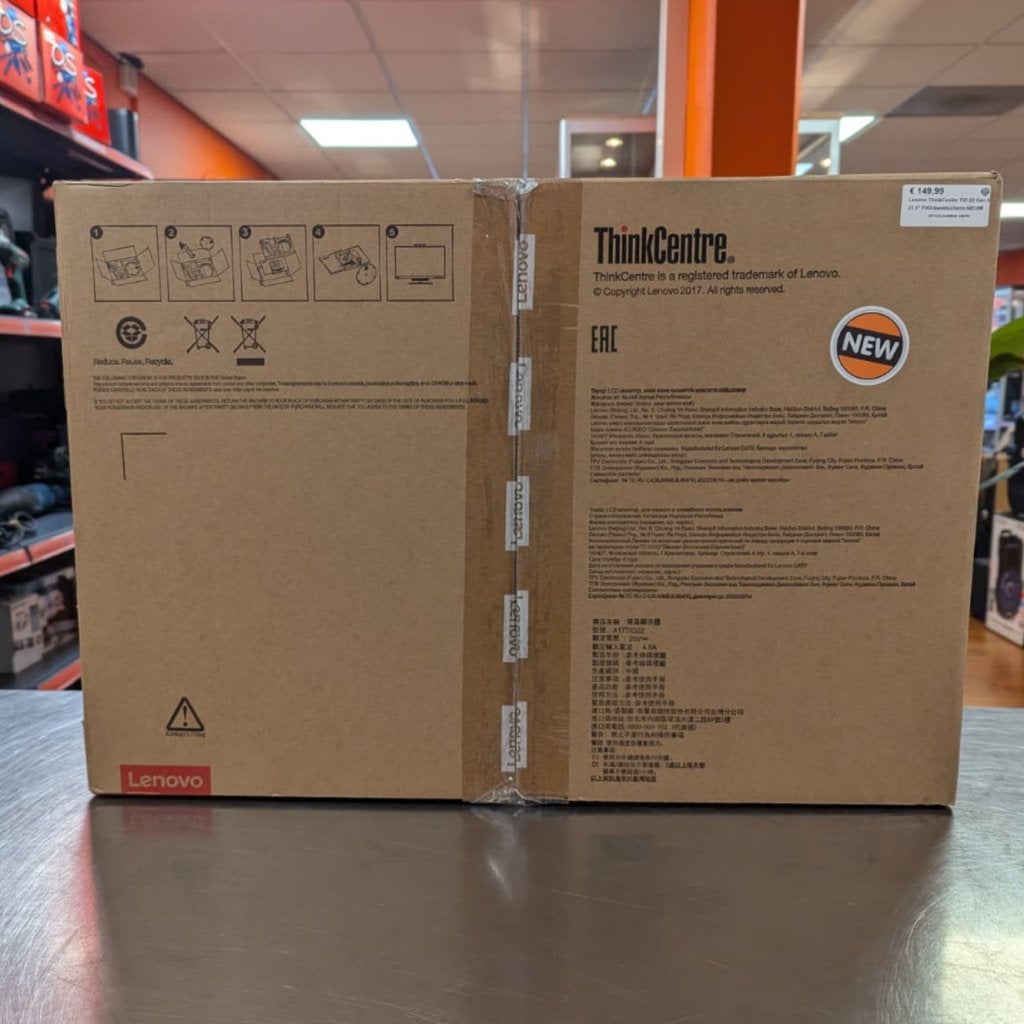 Lenovo ThinkCentre TIO 22 Gen 3 21.5" FHD-beeldscherm NIEUW, Lenovo, Nieuw, Support@lenovo.com, Lenovo Group Limited
1009 Think Place
Morrisville, NC 27560
USA