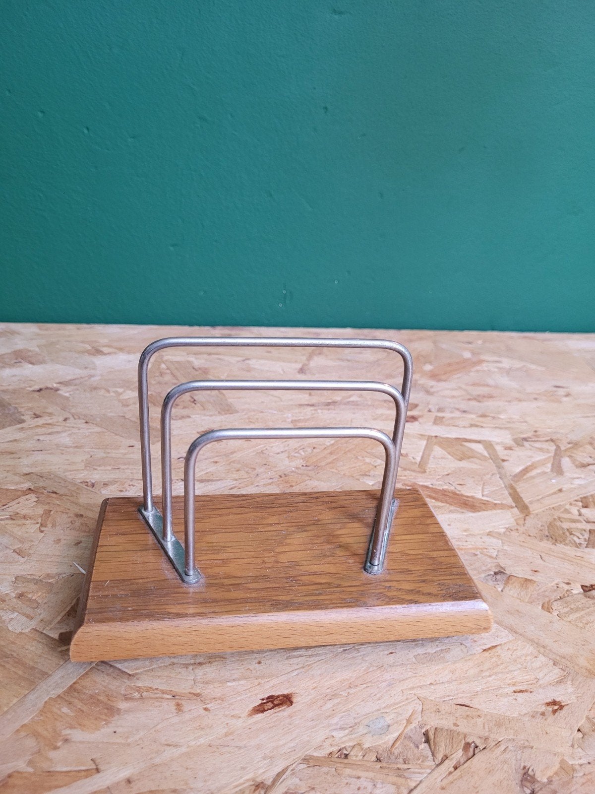 Vintage Houten Brievenhouder / Posthouder – Mid-Century Mode, Ophalen of Verzenden