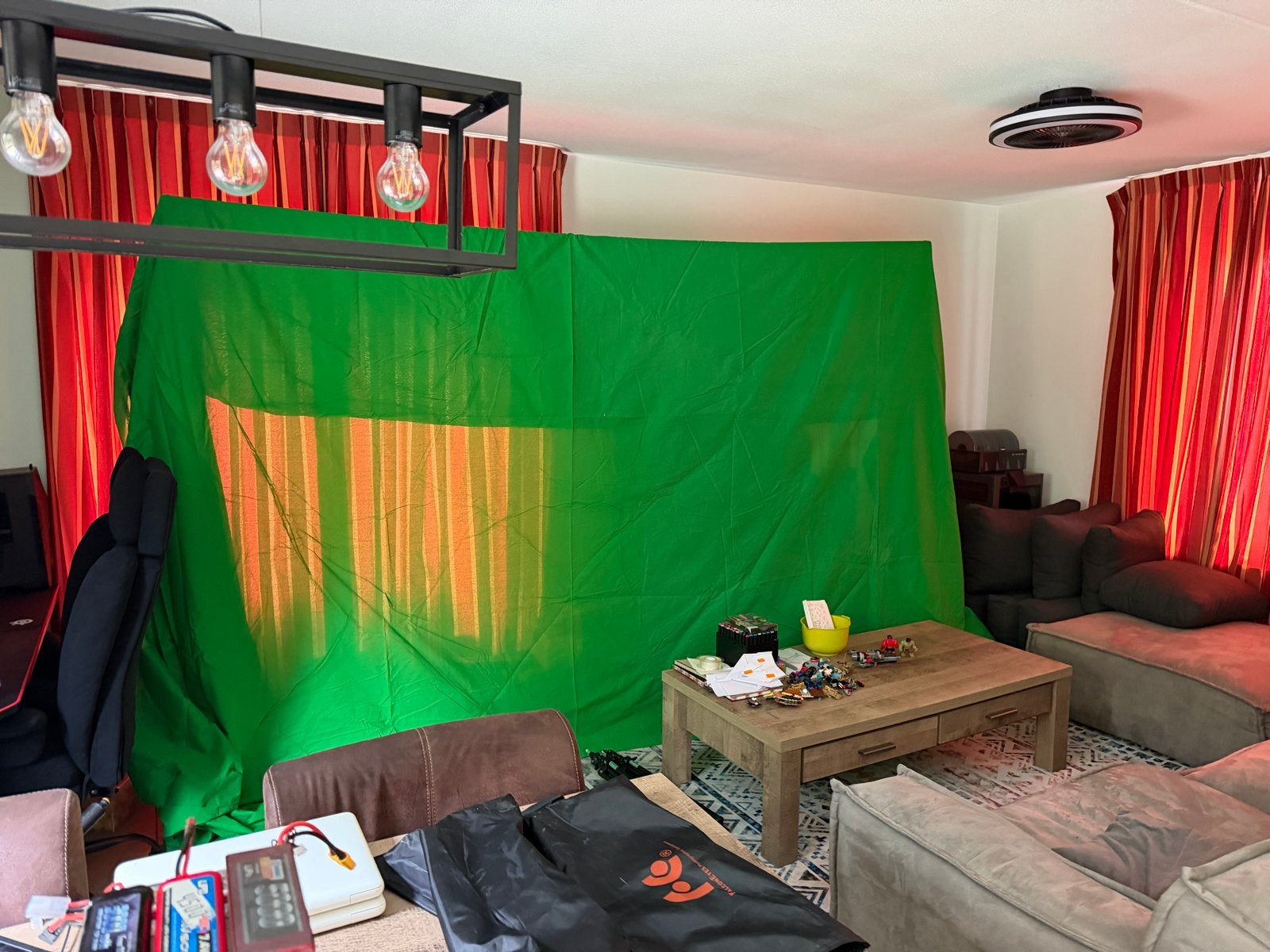 Verstelbaar Green Screen L306xH210 - Ideaal voor streaming, Gebruikt, Ophalen of Verzenden, Overige merken, Achtergrond