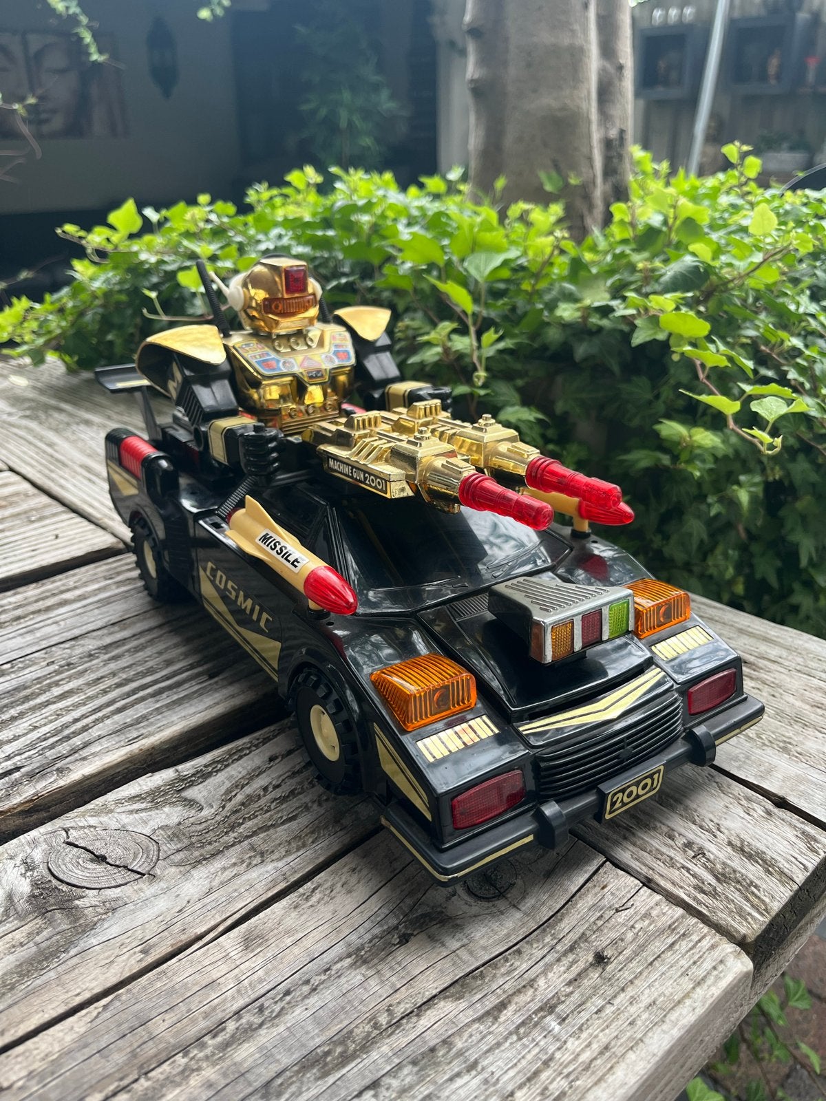 Vintage Cosmic Machine Gun 2001 Robot Auto Speelgoed, Ophalen of Verzenden, Gebruikt