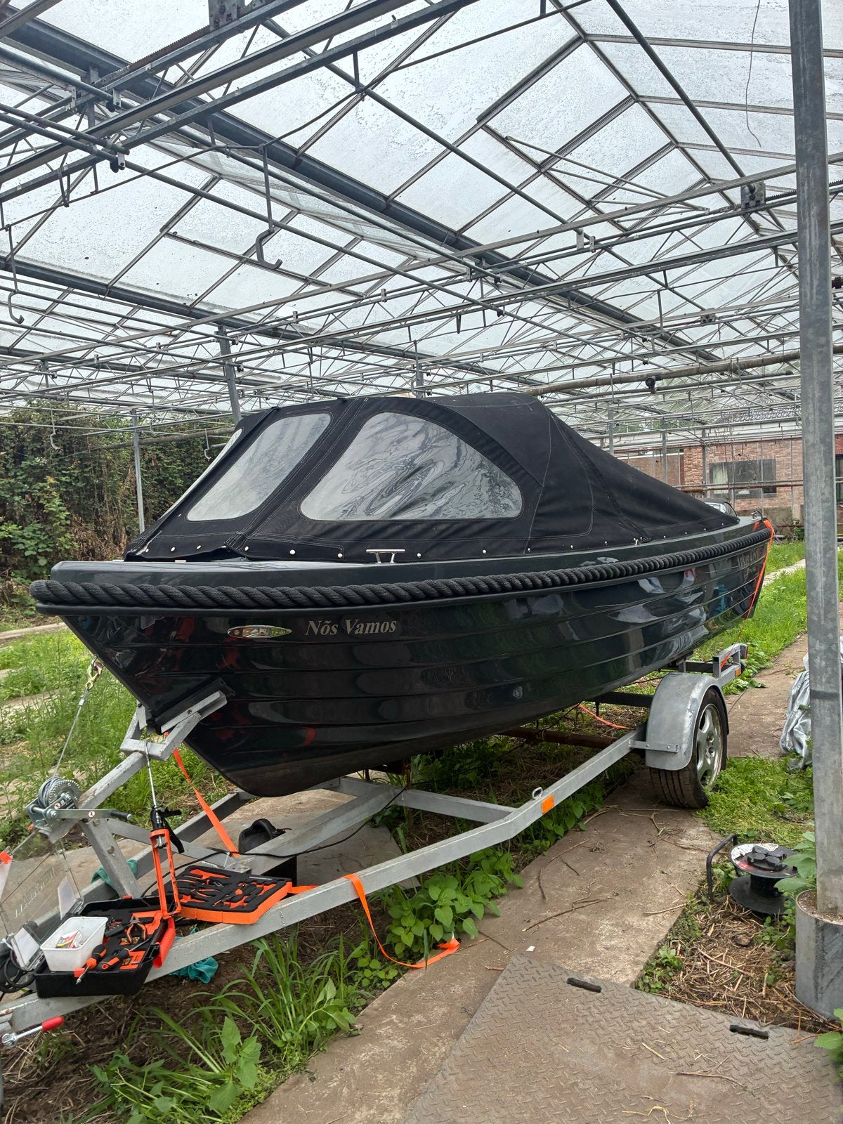 Leuke sloep uit 2019 met 10 pk Honda bb-motor en trailer, Gebruikt, Ophalen of Verzenden, Biminitop, Buitenboordmotor