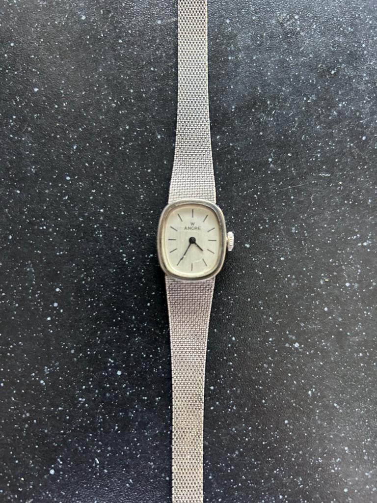 Vintage Ancre Dameshorloge - Elegant en Tijdloos, Sieraden, Tassen en Uiterlijk, Staal, Gebruikt, Polshorloge, Zilver