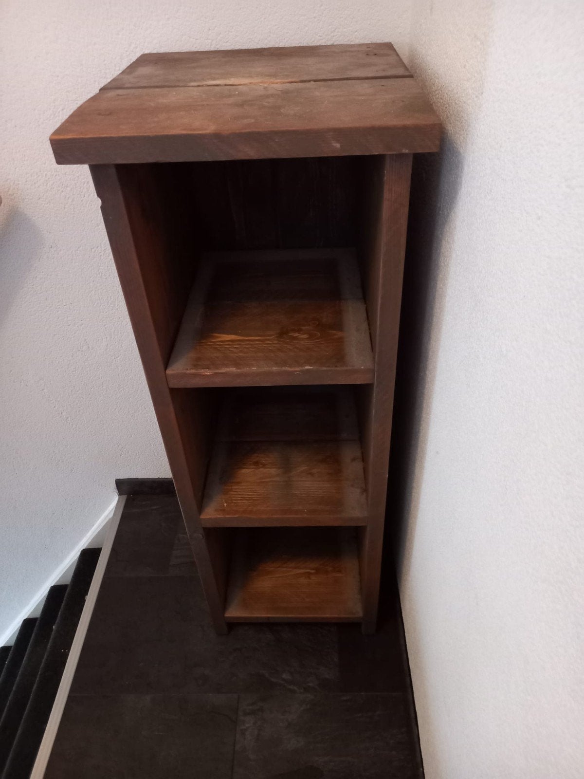 Steigerhouten kastje met zinken bakken, Ophalen of Verzenden, Gebruikt