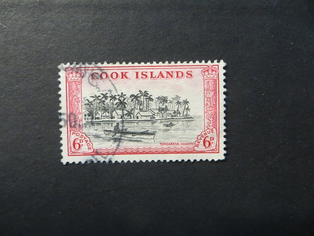 A09099: Cook Islands  6 d, Ophalen of Verzenden