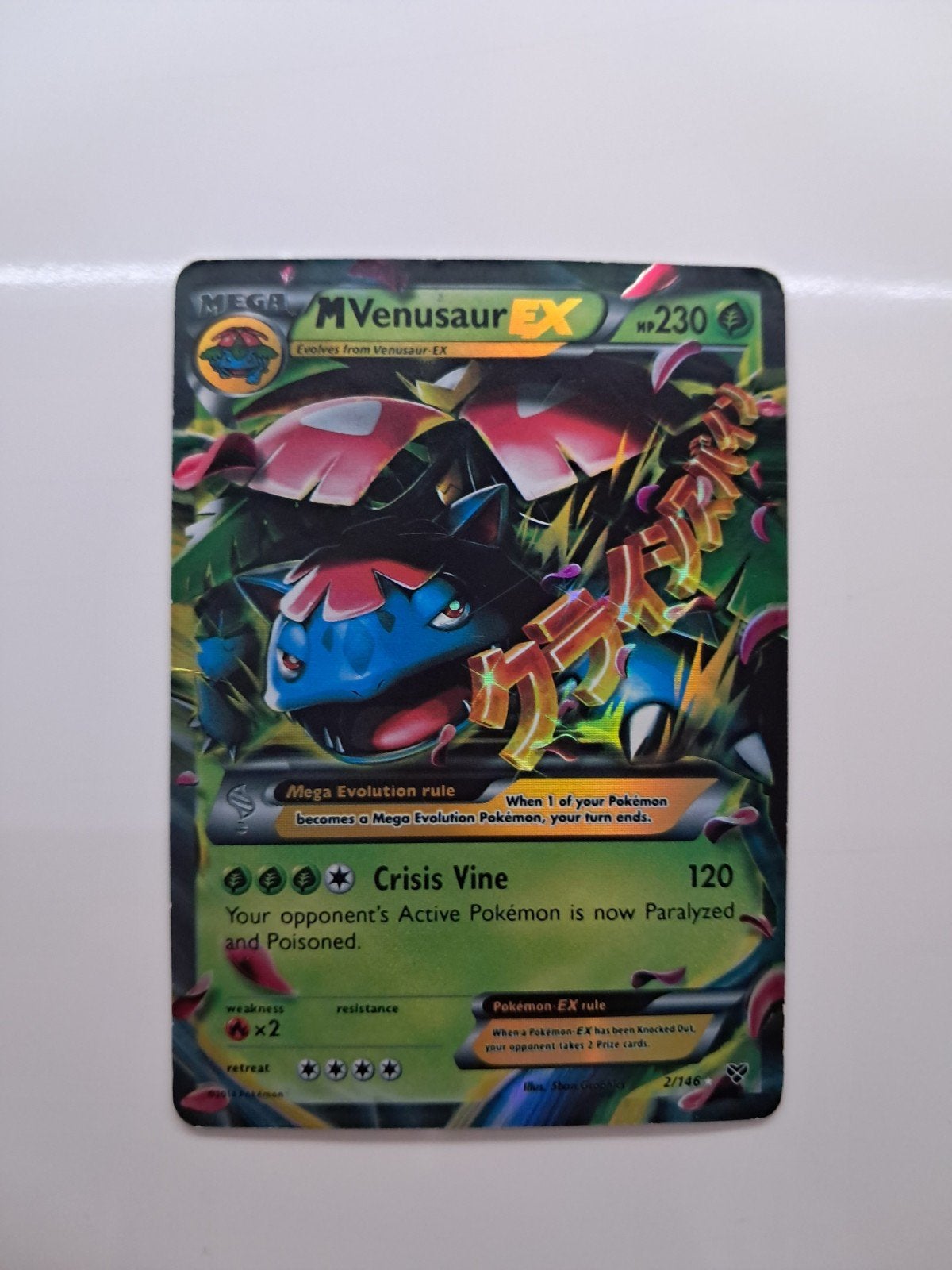 Pokémon M Venusaur EX Kaart - Mega Evolution, Ophalen of Verzenden