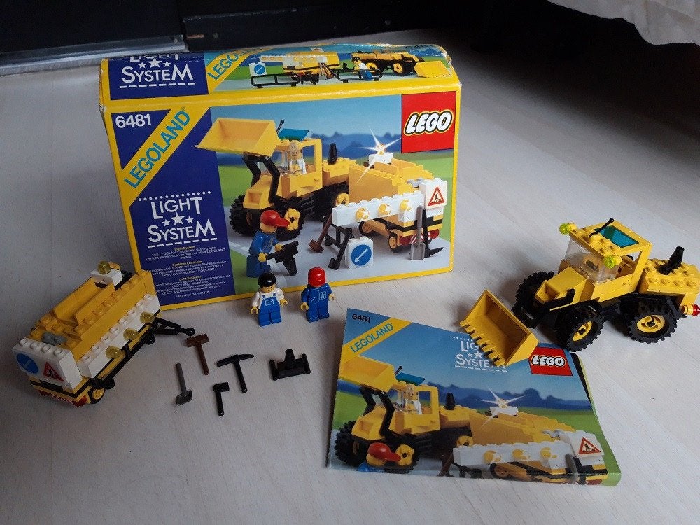 Lego Classic Town City 6481 Construction Crew met doos, Lego, Ophalen of Verzenden, City, Gebruikt