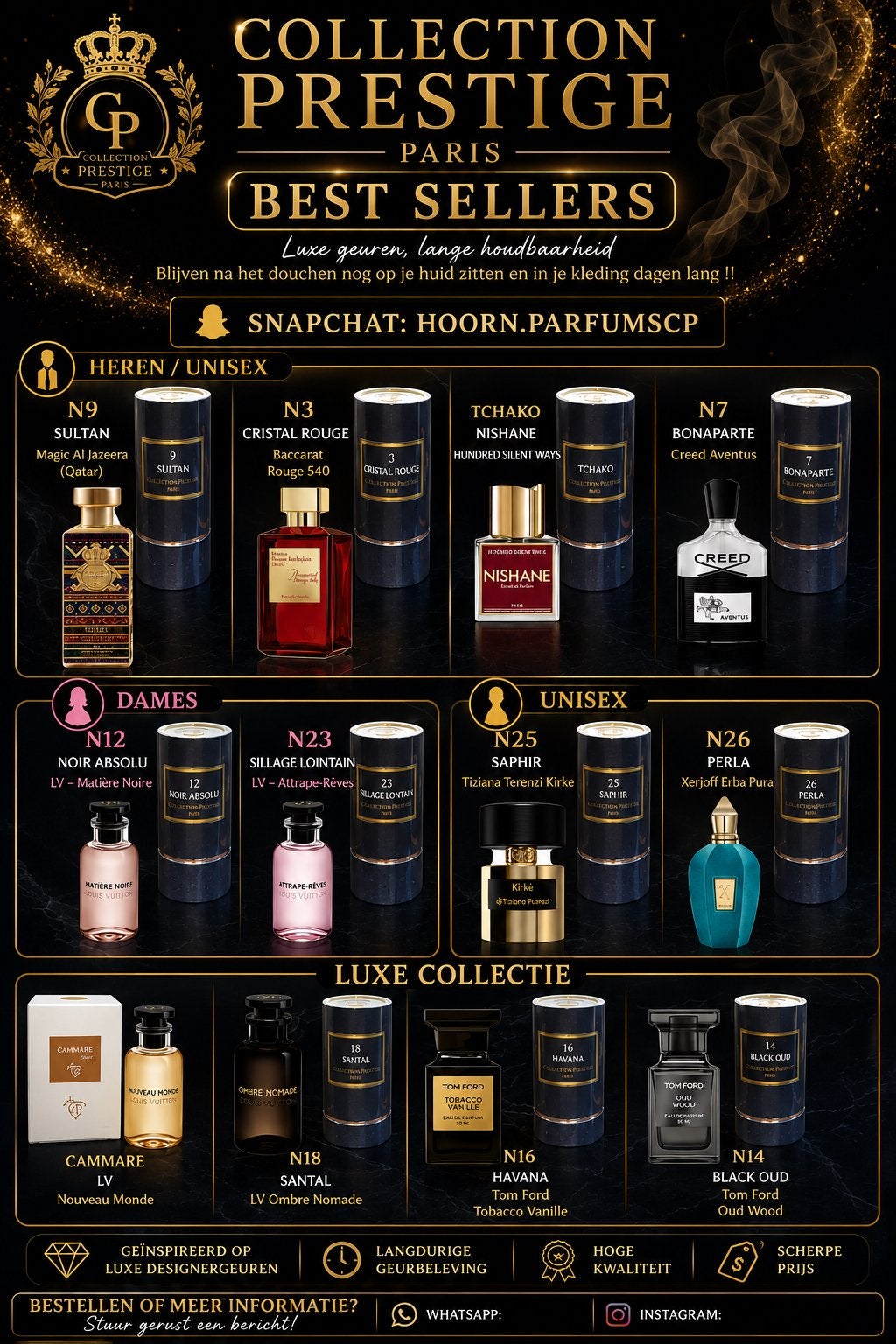 Luxe Geuren - Geïnspireerd op Designer Parfums, Ophalen of Verzenden, Nieuw