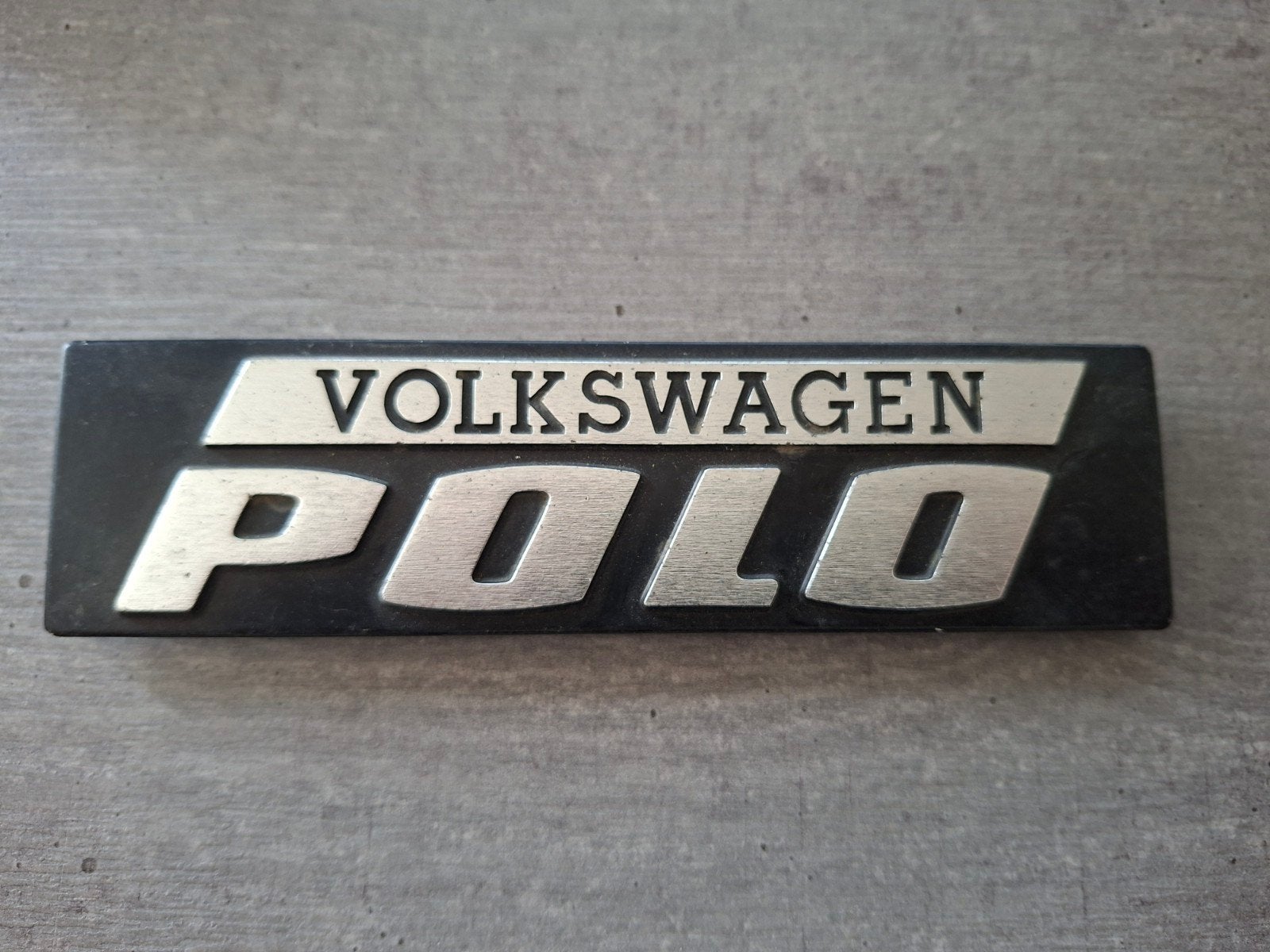 Origineel embleem Volkswagen Polo MK1, Ophalen of Verzenden, Gebruikt, Overige typen
