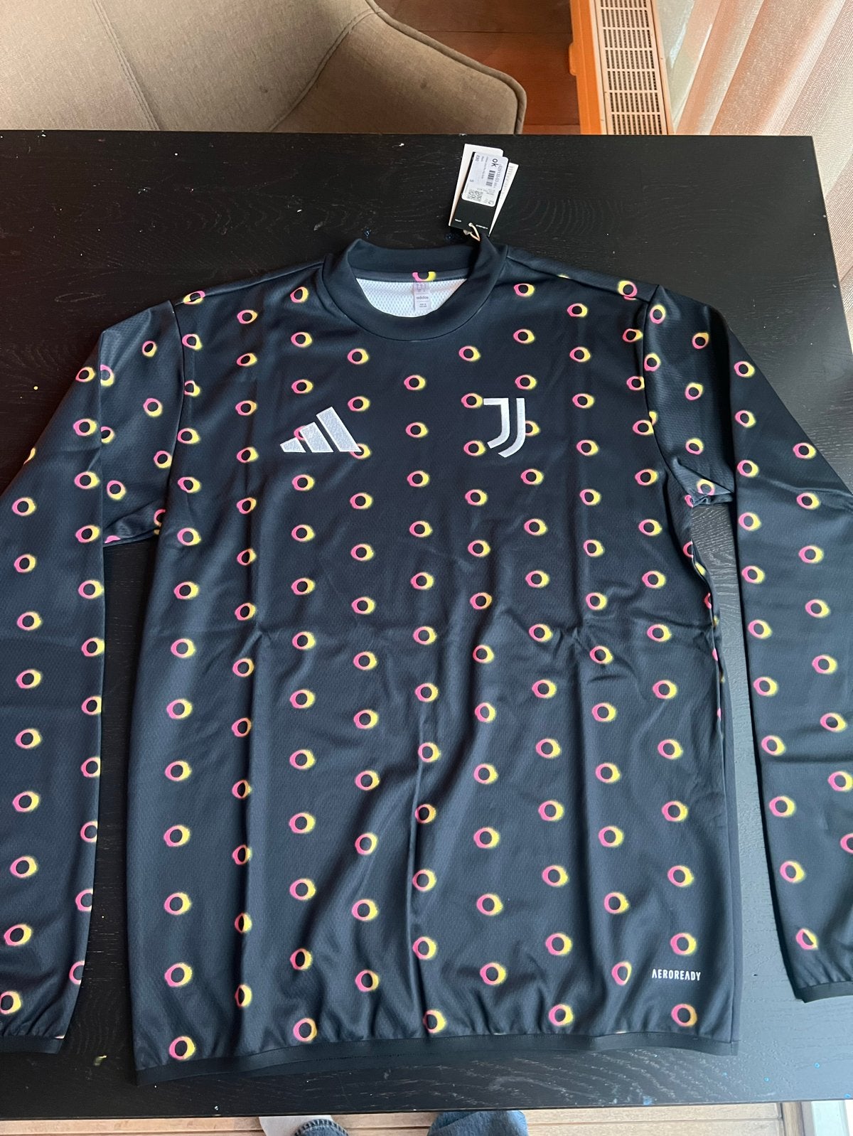 Adidas Juventus Pre-match shirt - Maat M, Ophalen of Verzenden, Nieuw, Maat 48/50 (M), Zwart