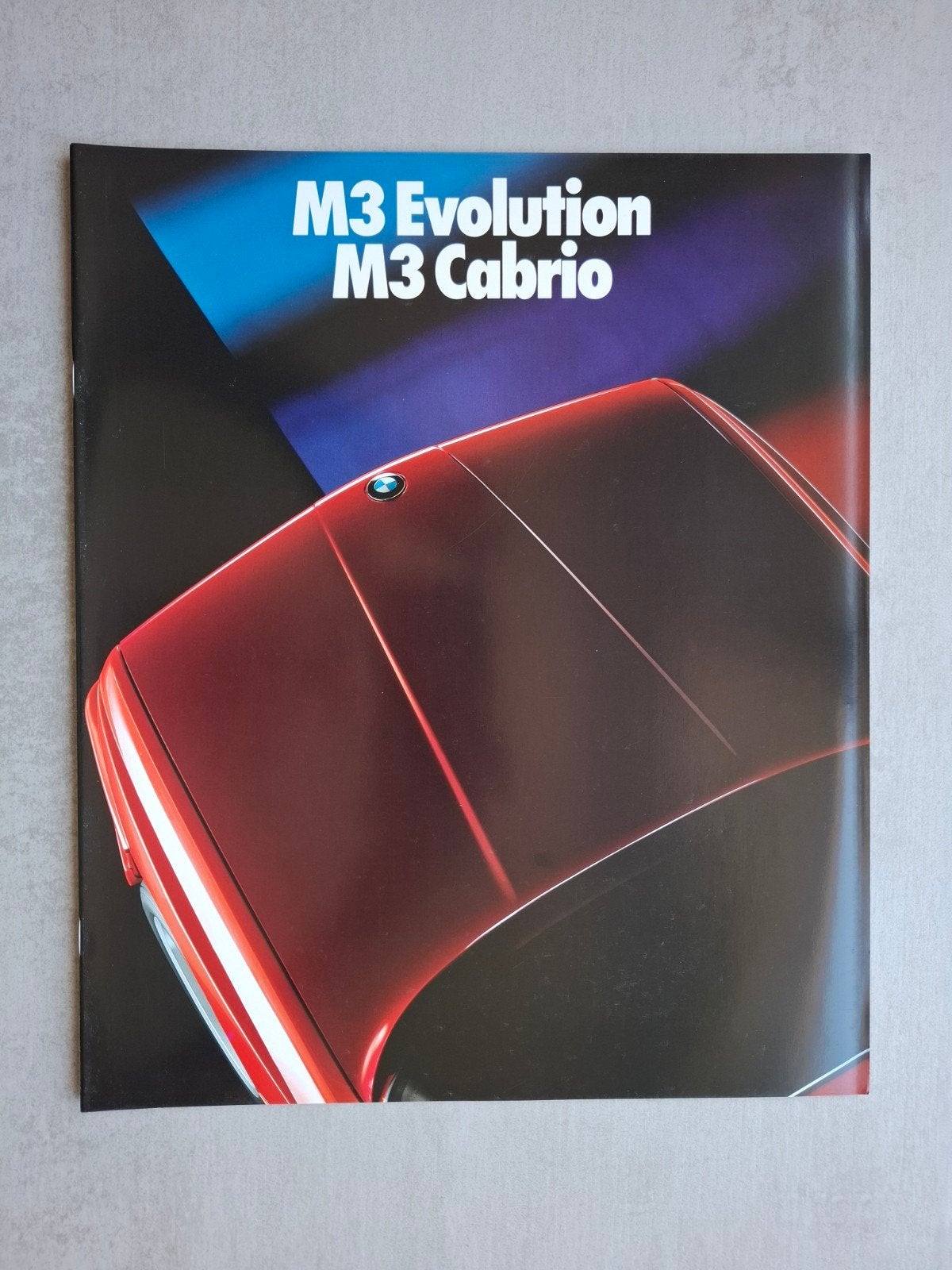 BMW M3 Evolution - M3 Cabrio brochure - 1988, Boeken, Auto's | Folders en Tijdschriften, Ophalen of Verzenden, Zo goed als nieuw